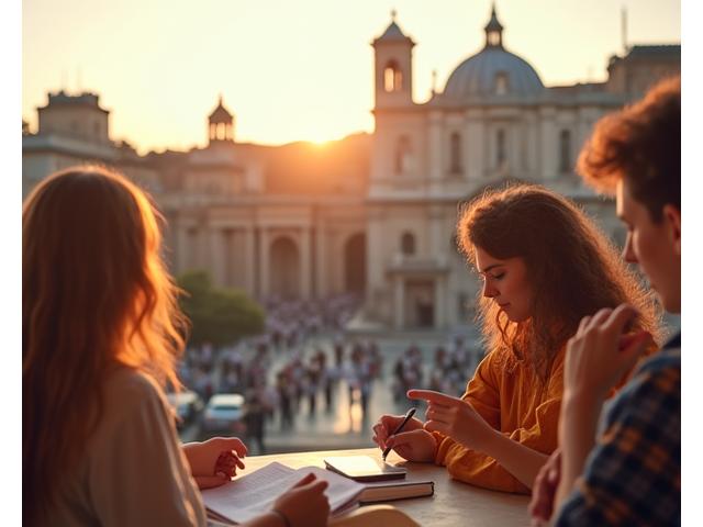 Studenti che imparano le lingue a Roma con LinguaViva Italia